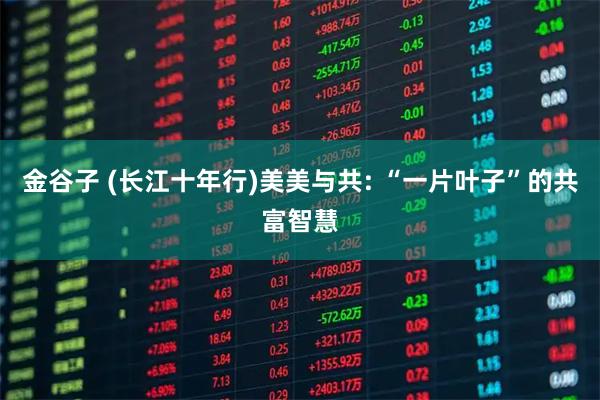 金谷子 (长江十年行)美美与共: “一片叶子”的共富智慧